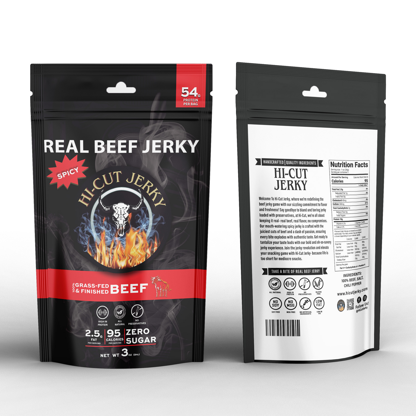 Hi-Cut Spicy Beef Jerky – 3 oz