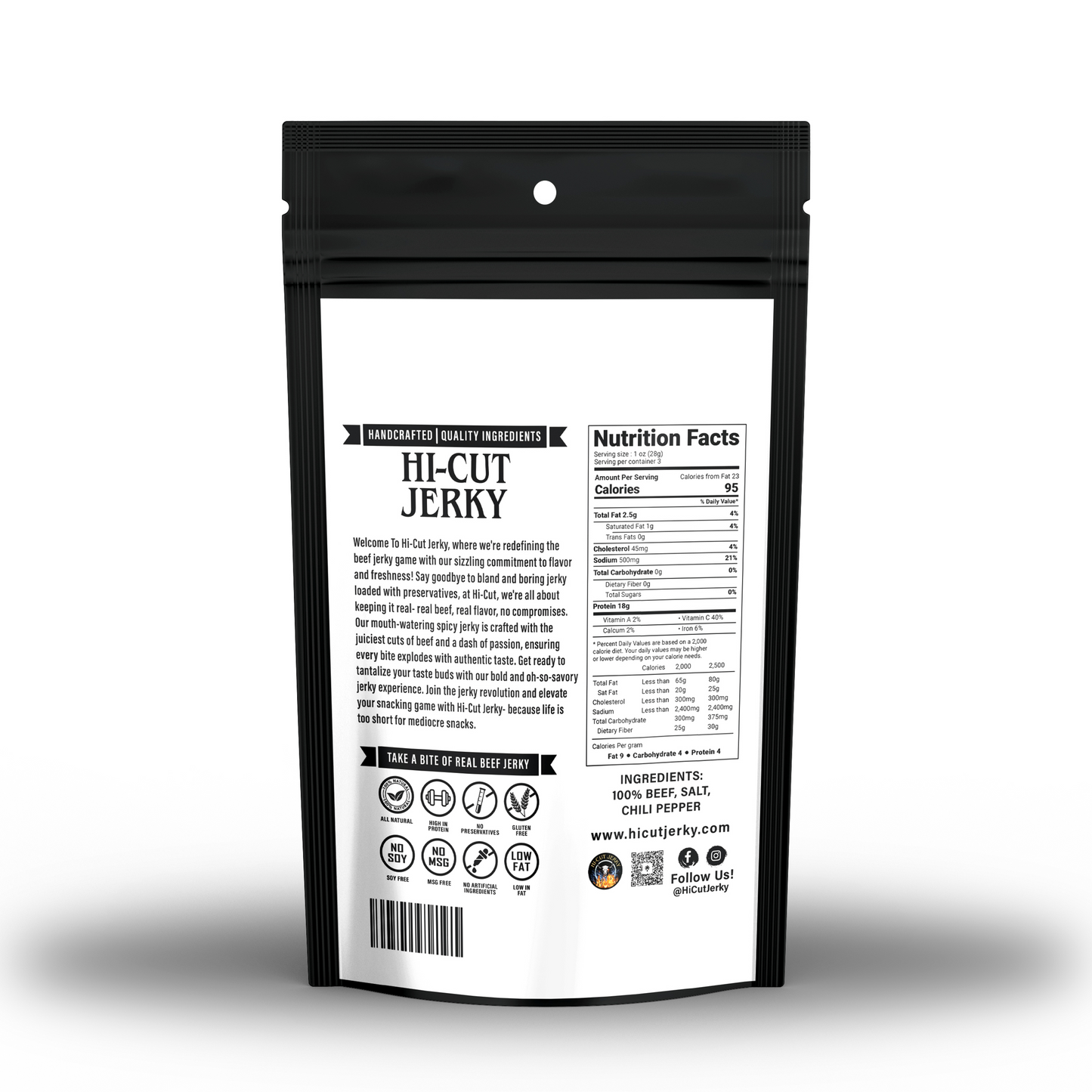 Hi-Cut Spicy Beef Jerky – 3 oz
