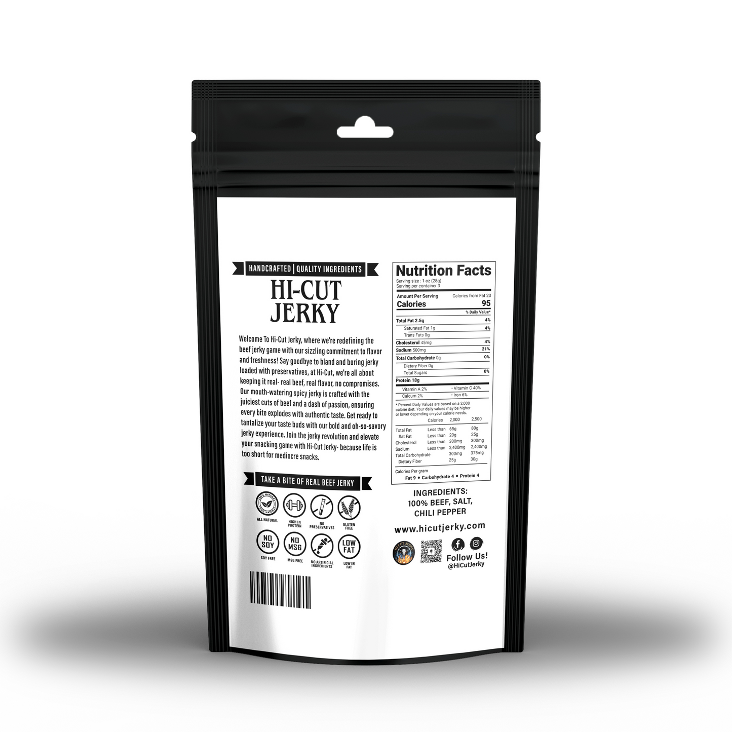 Hi-Cut Spicy Beef Jerky – 3 oz